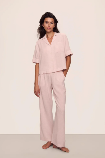 Nautico Relaxed Short-Sleeve Pant PJ Set